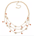 Anne Klein Gold-Tone Pave Flower and Stone Charm Layered Necklace, 16 + 3 Exte by Vanessa Jane
