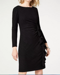 Jessica Howard Womens Ruffled Cocktail Sheath Dress by Vanessa Jane