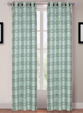 Lavish Home 2-Panel Katrina Grommet Curtains, 40 W x 84 H/blue by Vanessa Jane