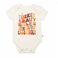 graphic bodysuit | turkey gravy casserole by Finn + Emma