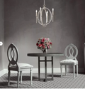 World Imports Rondure 6-Light Polished Nickel Chandelier, Adjustable Height by Vanessa Jane