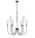 World Imports Monroe 9-Light Bronze Chandelier (WI973797) by Vanessa Jane