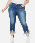 I-n-c Womens Rainbow Jewel Skinny Fit Jeans - 22W/ Distressed by Vanessa Jane
