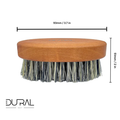 Dural Beard Brush Grey Tampico Fibre Pear Wood by Pasteur Pharmacy
