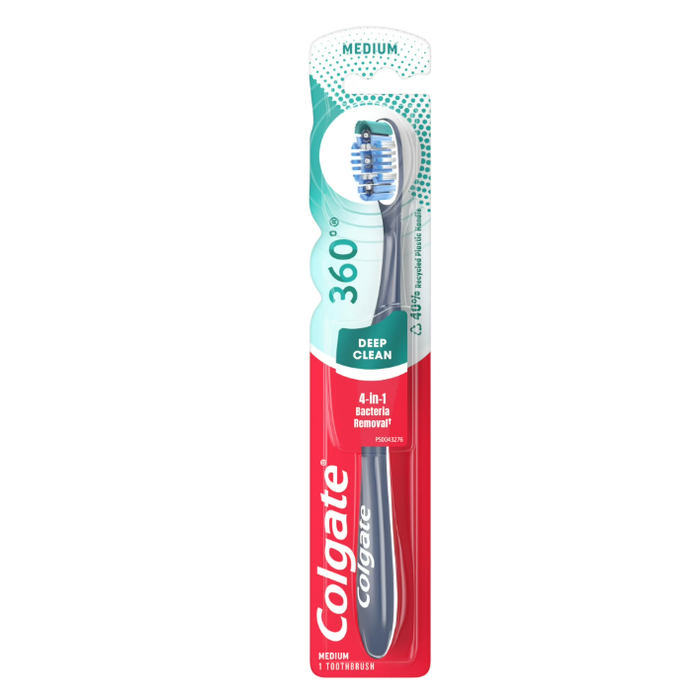 Colgate 360 Degrees, Toothbrush, Deep Clean, Medium by Pasteur Pharmacy