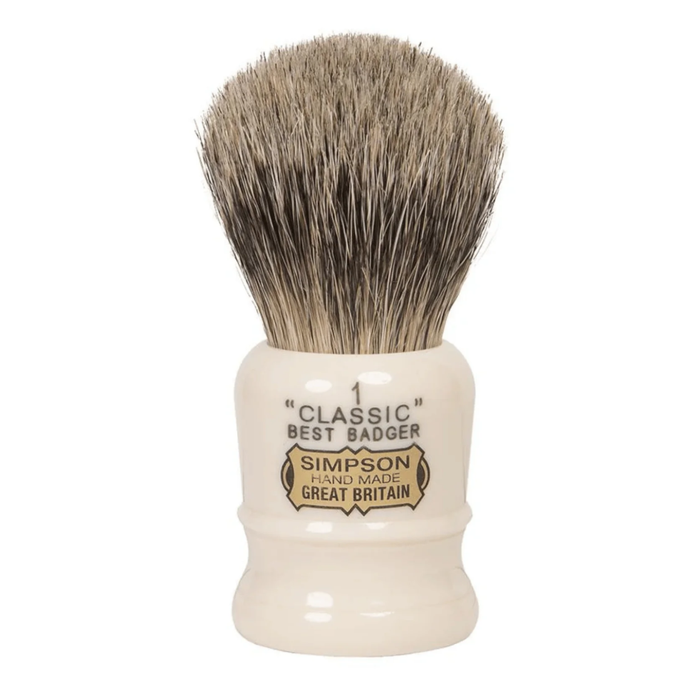 Simpsons Classic 1 Best Badger CL1 Shaving Brush by Pasteur Pharmacy
