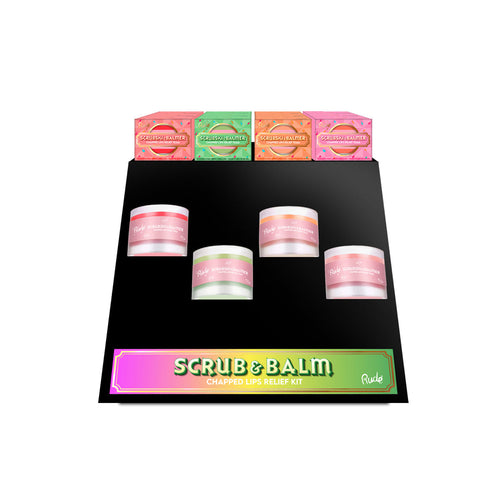 RUDE Scrubski & Balmer Lip Exfoliator Display Set, 32pcs by Avera Group