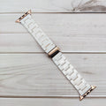 Resin & Ceramic Apple Watch Band – Series 1–10, SE, Ultra by Arleathercraft