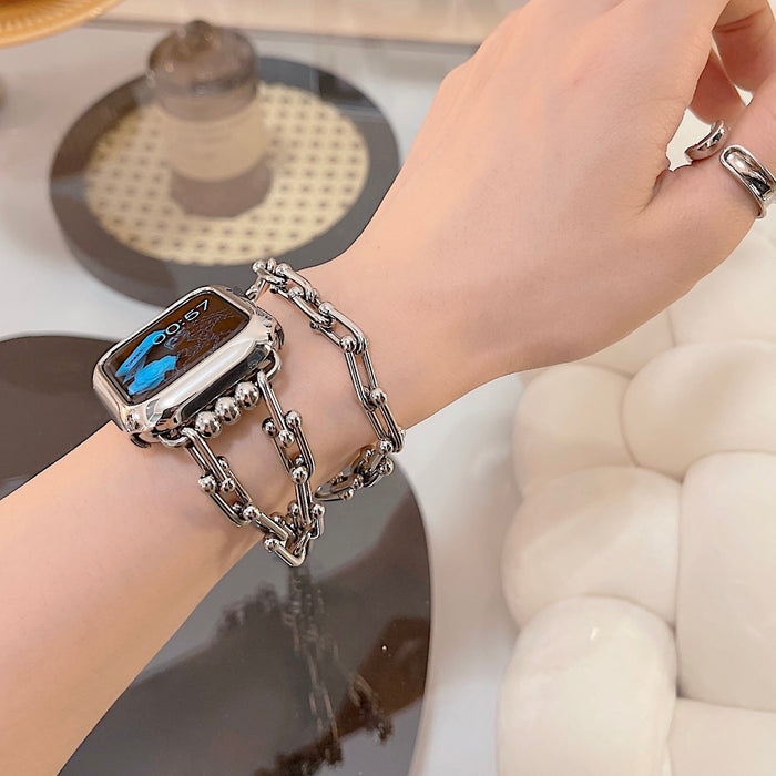 Stainless Steel Apple Watch Band Series 11/10/9/8/7/6/5/4/ SE / Ultra 1/2/3 by Arleathercraft