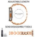 Apple Watch Diamond Strap/Brecelet Series 11/10/9/8/7/6/5/4/ SE / Ultra 1/2/3 by Arleathercraft