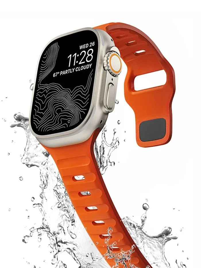 Apple Watch Silicone Strap - Waterproof, Sporty, Flexible by BandsCo Straps