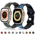 Silicone Apple Watch Ultra Bracelet/Strap Series 11/10/9/8/7/6/5/4/ SE / Ultra 1/2/3 by Arleathercraft