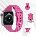 Apple Watch Silicone Strap - Slim Engraved Comfort Fit by BandsCo Straps