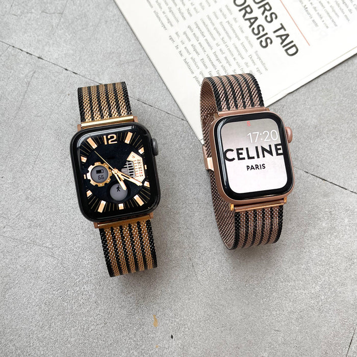 Milanese Apple Watch Strap Series 11/10/9/8/7/6/5/4/ SE / Ultra 1/2/3 by Arleathercraft