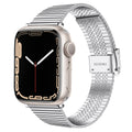 Stainless Steel Strap Apple Watch Band Series 11/10/9/8/7/6/5/4/ SE / Ultra 1/2/3 by Arleathercraft