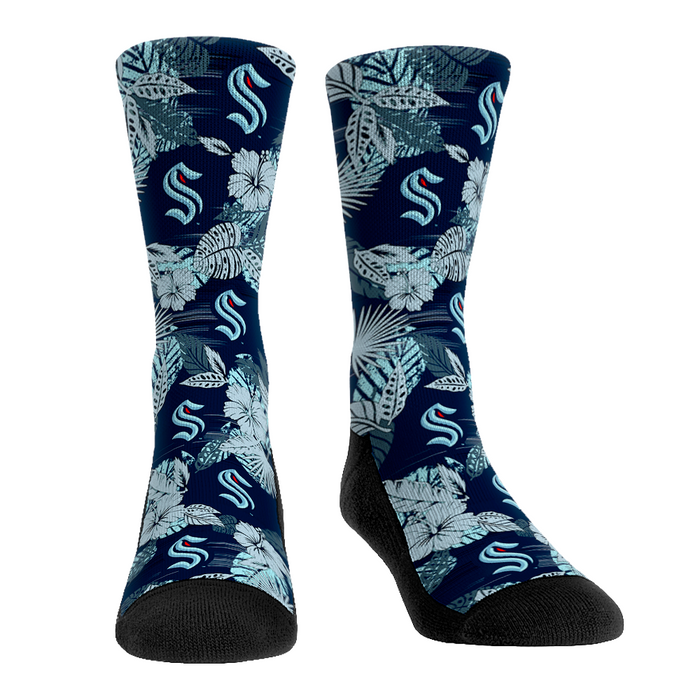 Seattle Kraken - Floral by Rock 'Em Socks