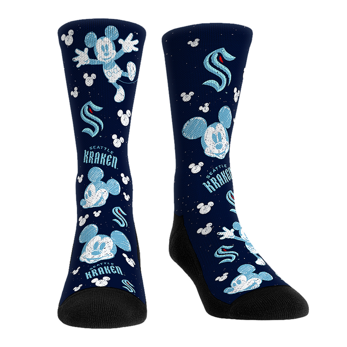 Seattle Kraken - Disney - Mickey Sketch by Rock 'Em Socks