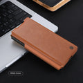 Luxury Leather Slide Lens Protection Back Cover Case With S-Pen For Samsung Galaxy Z Fold 7 6 5G by Merch Section