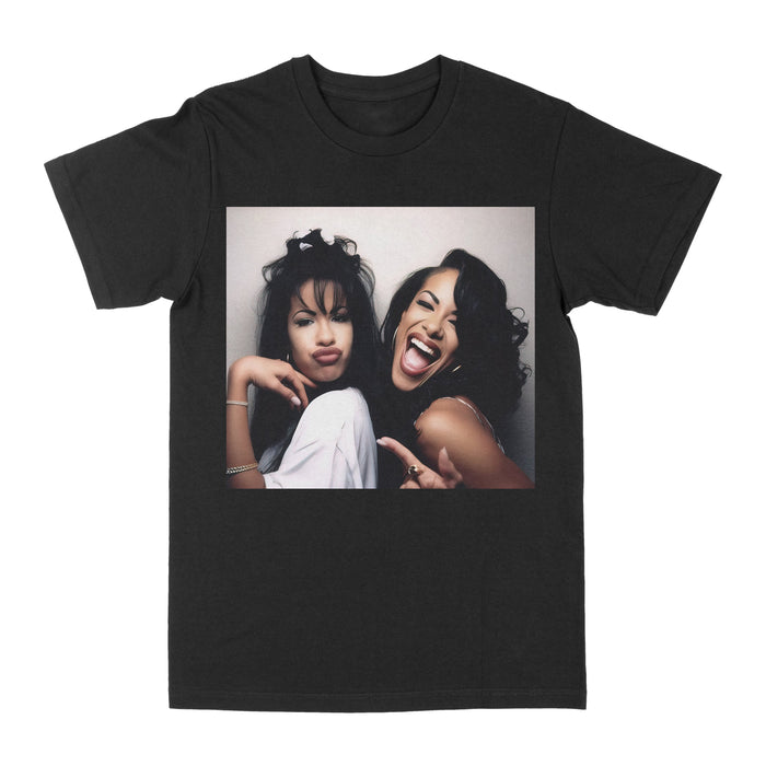 Selena & Aaliyah "Photo Booth" Graphic Tee by Obsessed with graphic tees