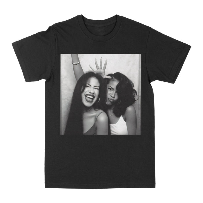 Selena & Aaliyah "Photo Booth 2" Graphic Tee by Obsessed with graphic tees
