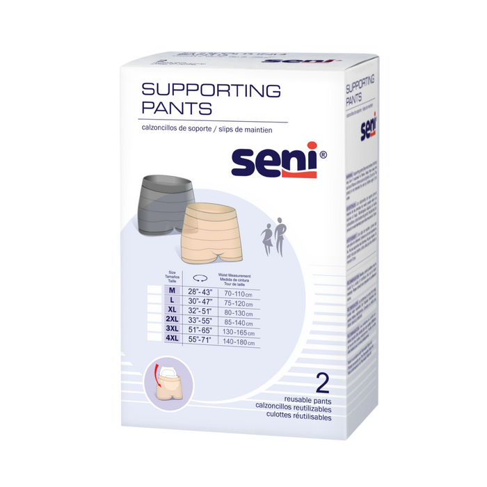 Seni Active Super Supporting Adult Pull-Up Diaper Pants, XL Size (2 Packs of 16, 32 Count Total) by Pasteur Pharmacy