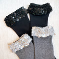 Sequin Chic Shine Top Socks