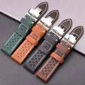 Samsung Galaxy Watch Leather Band Breathable Stylish Design by BandsCo Straps