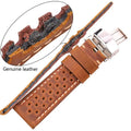 Samsung Galaxy Watch Leather Band Breathable Stylish Design by BandsCo Straps