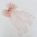 Sheer Silky Statement Hair Bow Clip