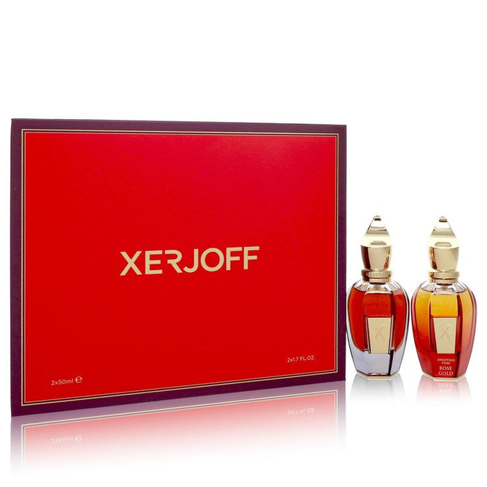 Shooting Stars Amber Gold & Rose Gold by Xerjoff Gift Set -- 1.7 oz EDP in Amber Gold + 1.7 oz EDP in Rose Gold for Women by Avera Group