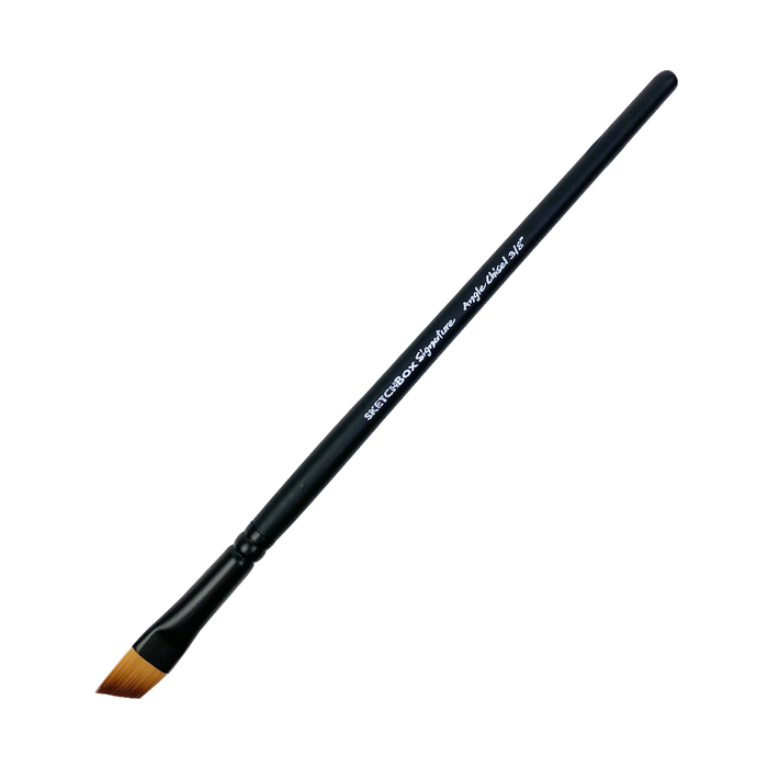 SketchBox Signature Angled Chisel Brush 3/8" by ShopSketchBox