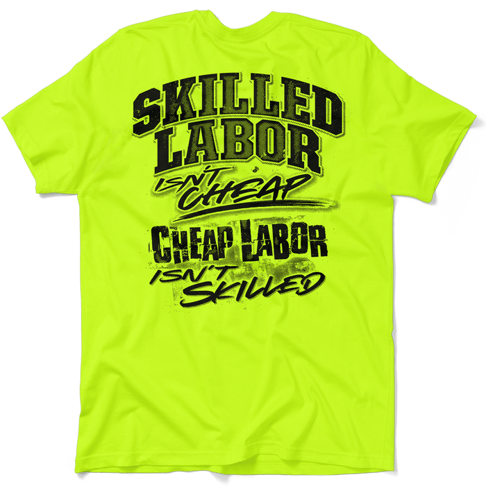 Skilled Labor - Safety Yellow T-Shirt by Armed American Supply