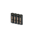 Slim Line AA 4 Pack (Tuxedo Black) by Storacell