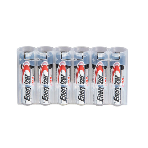 Slim Line AA 6 Pack (Clear) by Storacell