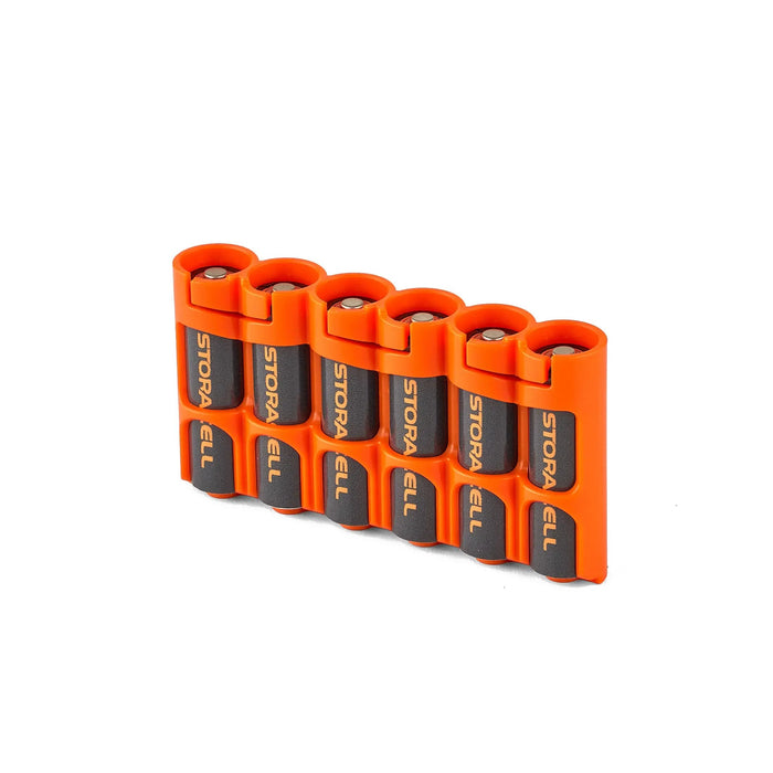 Slim Line AA 6 Pack (Orange) by Storacell