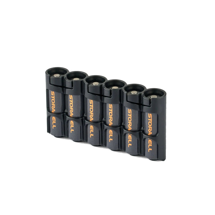 Slim Line AA 6 Pack (Tuxedo Black) by Storacell
