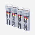 Slim Line AA 4 Pack (Clear) by Storacell