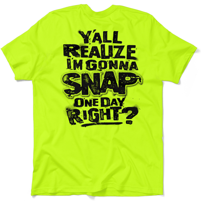 Snap - Safety Yellow T-Shirt by Armed American Supply