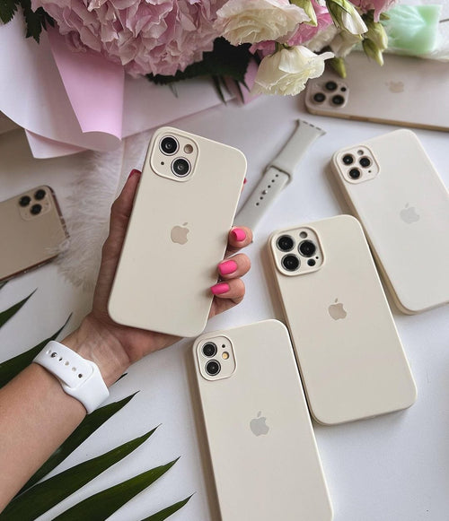 iPhone Camera Protection Silicone Case (Antique White) by Vogueen