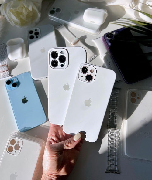 iPhone Camera Protection Silicone Case (White) by Vogueen