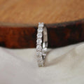 Half Eternity Band Moissanite Ring by Fine Color Jewels
