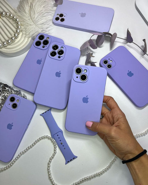 iPhone Camera Protection Silicone Case (Lilac) by Vogueen