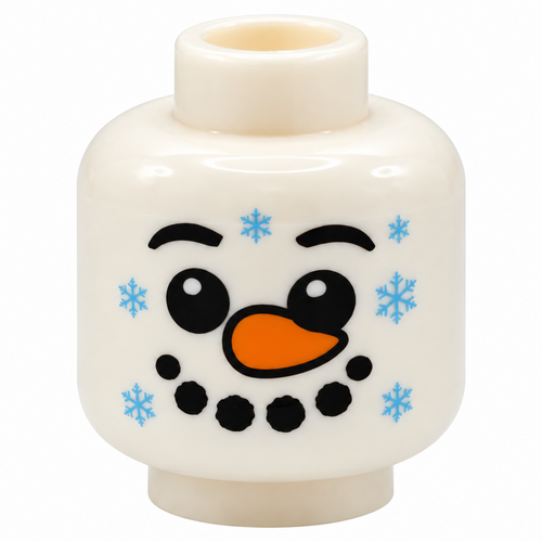 Snowman Minifig Head