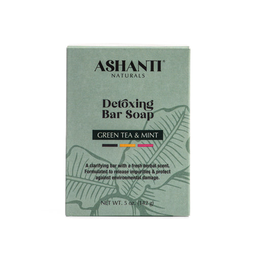 Detoxing Green Tea & Mint Soap Bar by AshantiNaturals