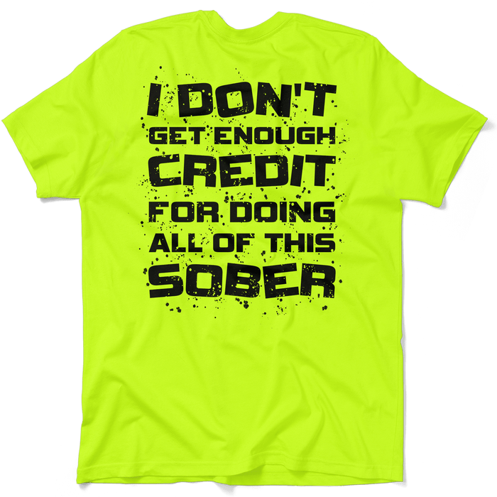 Sober - Safety Yellow T-Shirt by Armed American Supply