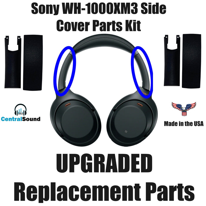 Replacement Side Cover Slider Parts UPGRADE KIT for Sony WH-1000XM3 WH1000XM3 Headphones by CentralSound