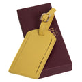 Sophia Full Grain Leather Luggage Tag with Privacy Protection Flap