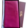 Sophia Soft Full-Grain Leather Double-Zip Wallet with RFID Protection by MiamiLeathers.com