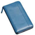 Sophia Full-Grain Leather Structured Double-Zip Wallet with RFID Protection by MiamiLeathers.com