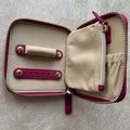 Sophia Full-Grain Leather Travel Jewelry Organizer by MiamiLeathers.com